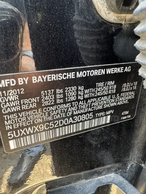BMW X3 2013 Black