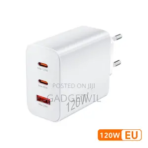 120W USB-A + USB-C+C Gold Standard PD 50W Fast Charging Charger