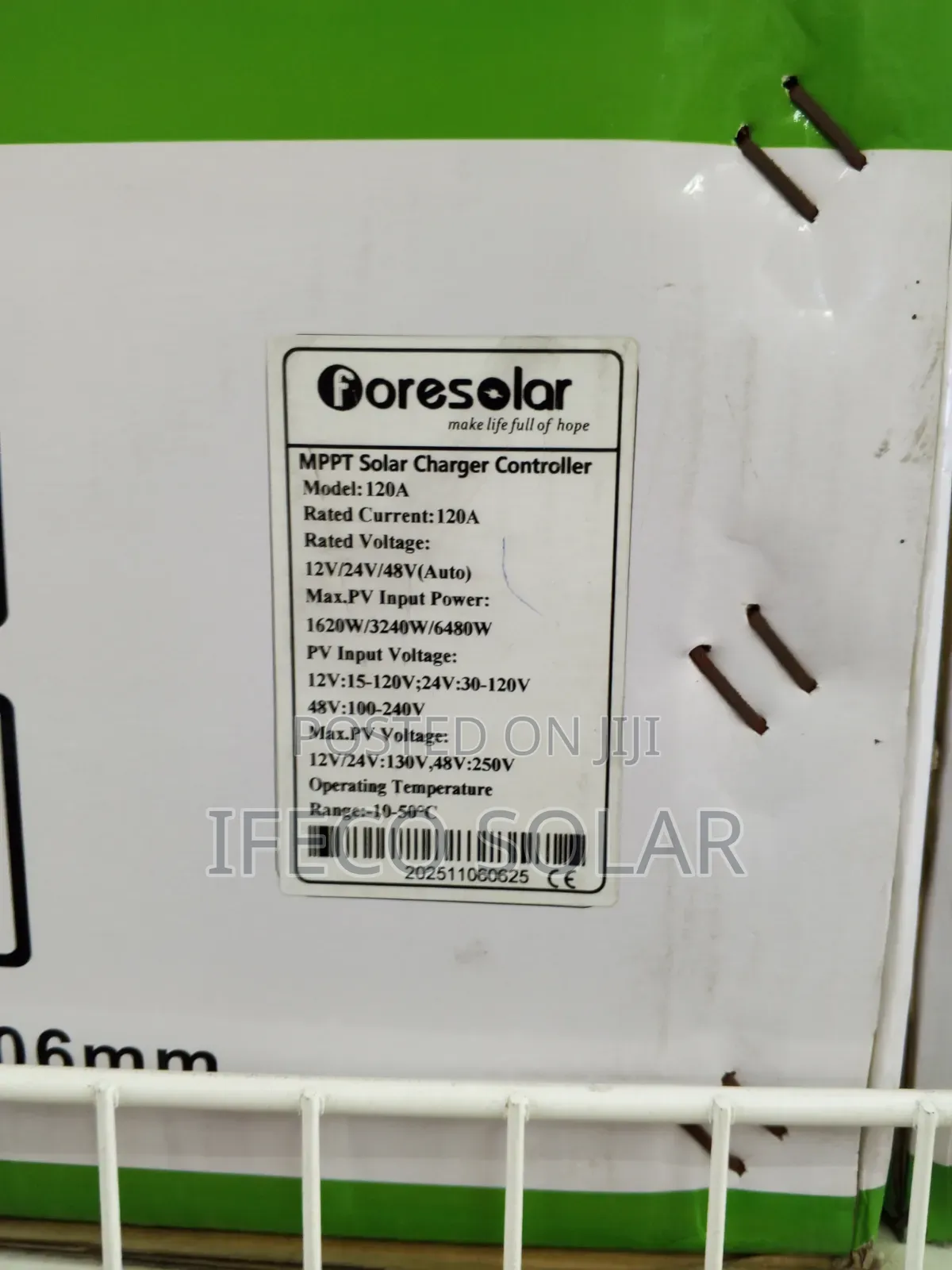 Fore Solar 120A MPPT Solar Charge Controller
