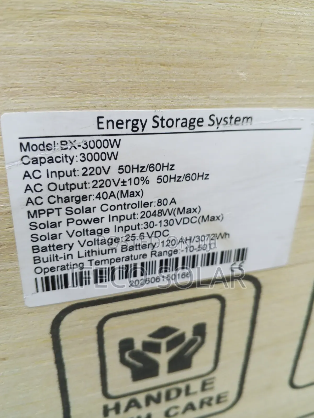3kwh Energy Storage System Without Panels
