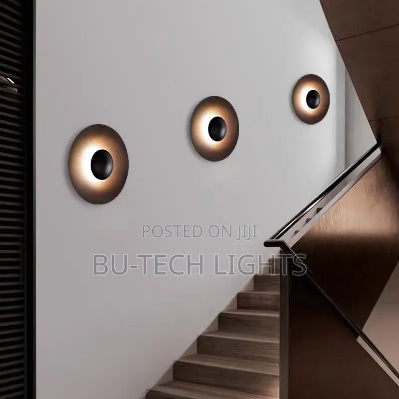 LED Wall Light / Staircase Light (Black & Gold)