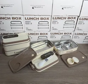 Double-Layer Stainless Steel Bento Lunch Box Set