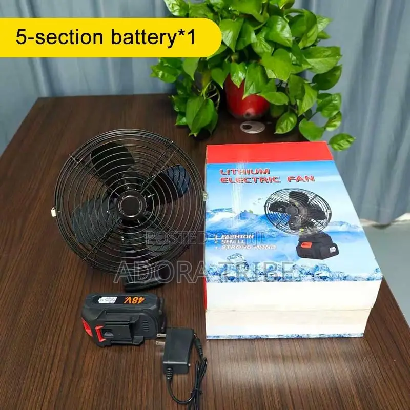 Rotating Lithium Rechargeable Fan