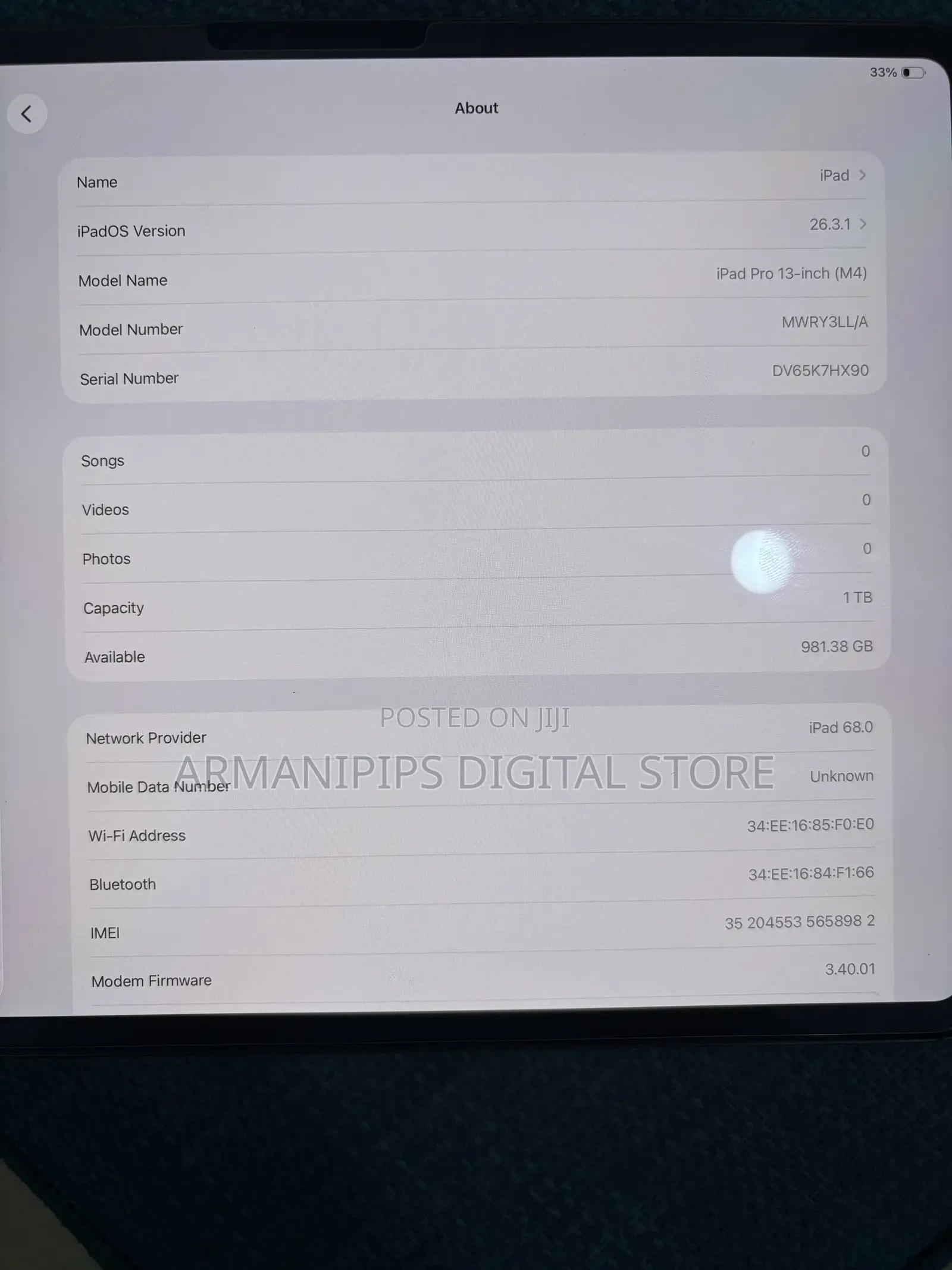 Apple iPad Pro 13 (2024) 1 TB Black