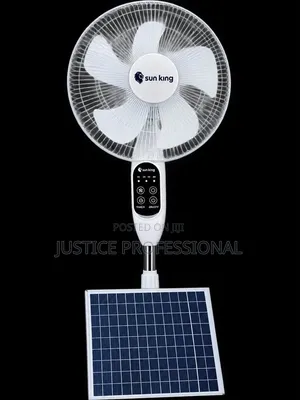 Sun King Solar Standing Fan – Stay Cool, Even Without NEPA!