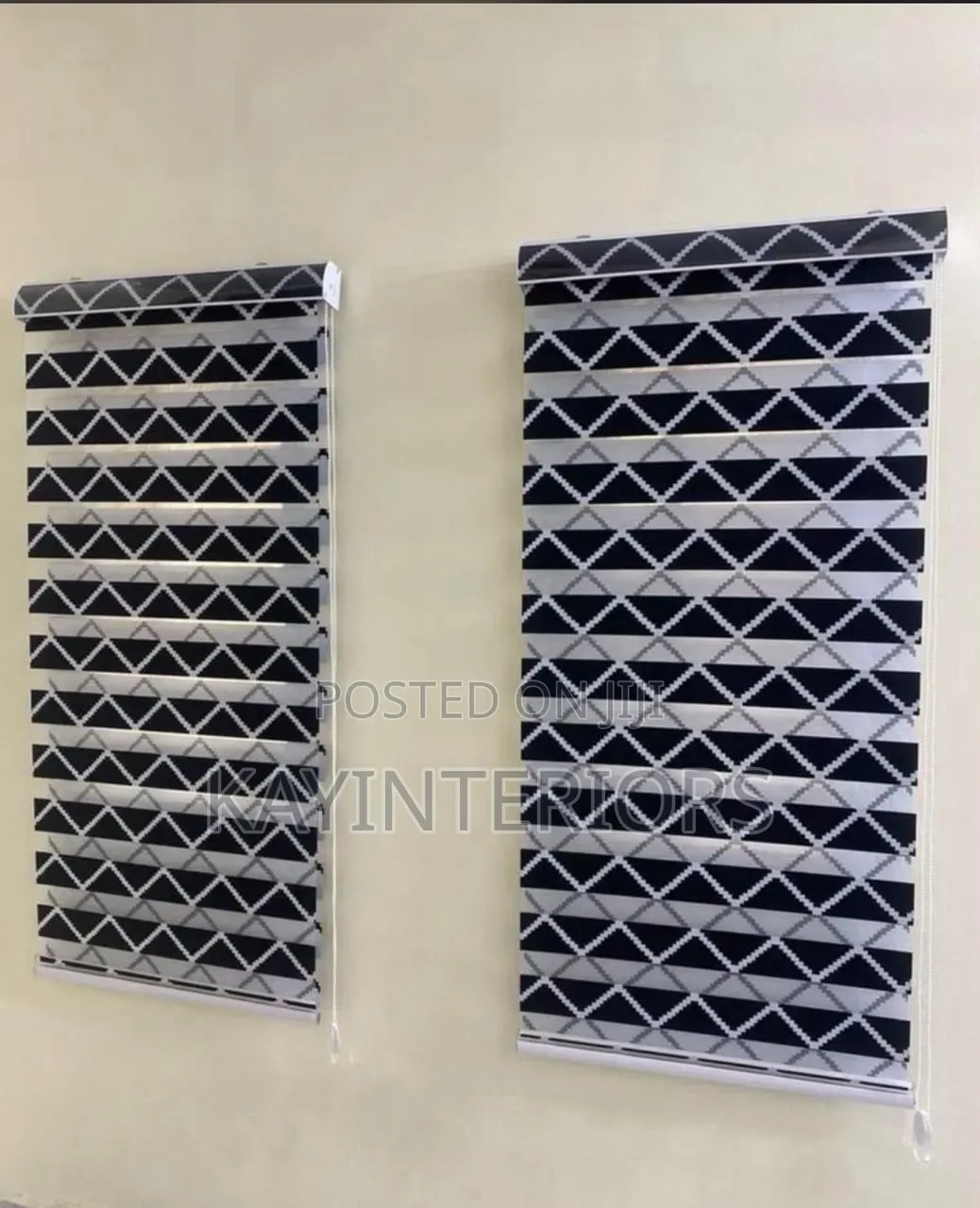 White and Black Window Blinds Classic
