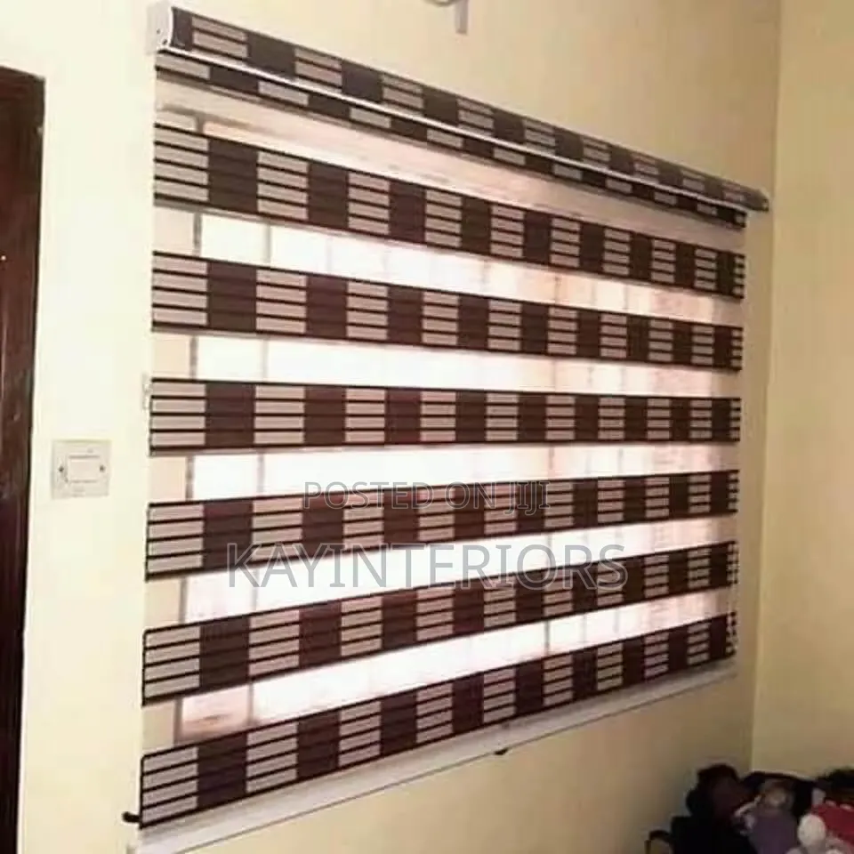 White and Black Window Blinds Classic