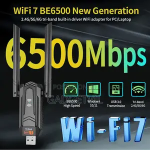 Wi-Fi 7 BE6500 USB Tri-Band Wireless Network Card
