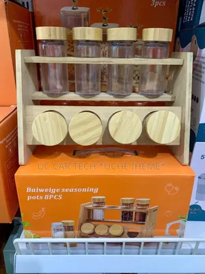 Glass Spice/Seasoning Jar 8pcs