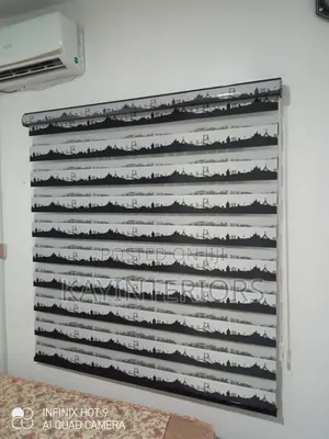 Black Mixed Window Blinds