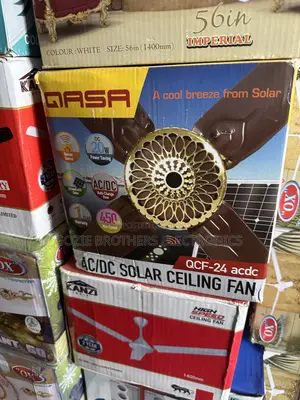 Qasa Solar Short Blade Ceiling Fan 24 Inches