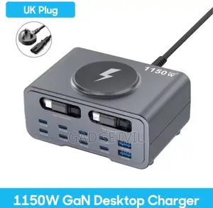 1150w Gallium Nitride (GaN4) Multi Port Pd 140w Charger