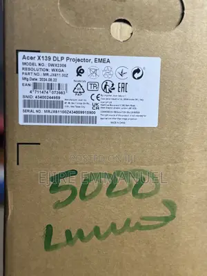 Acer X139 DLP Projector, Emea