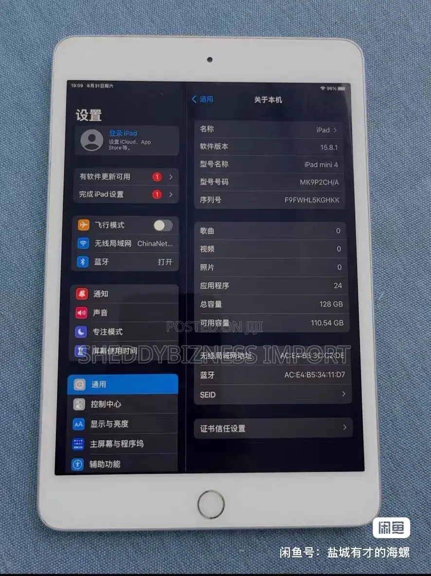Apple iPad mini 4 128 GB Silver