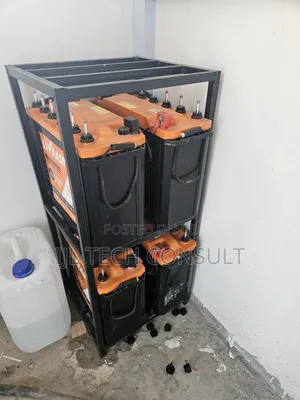 Double Battery Tubular Iron Rack