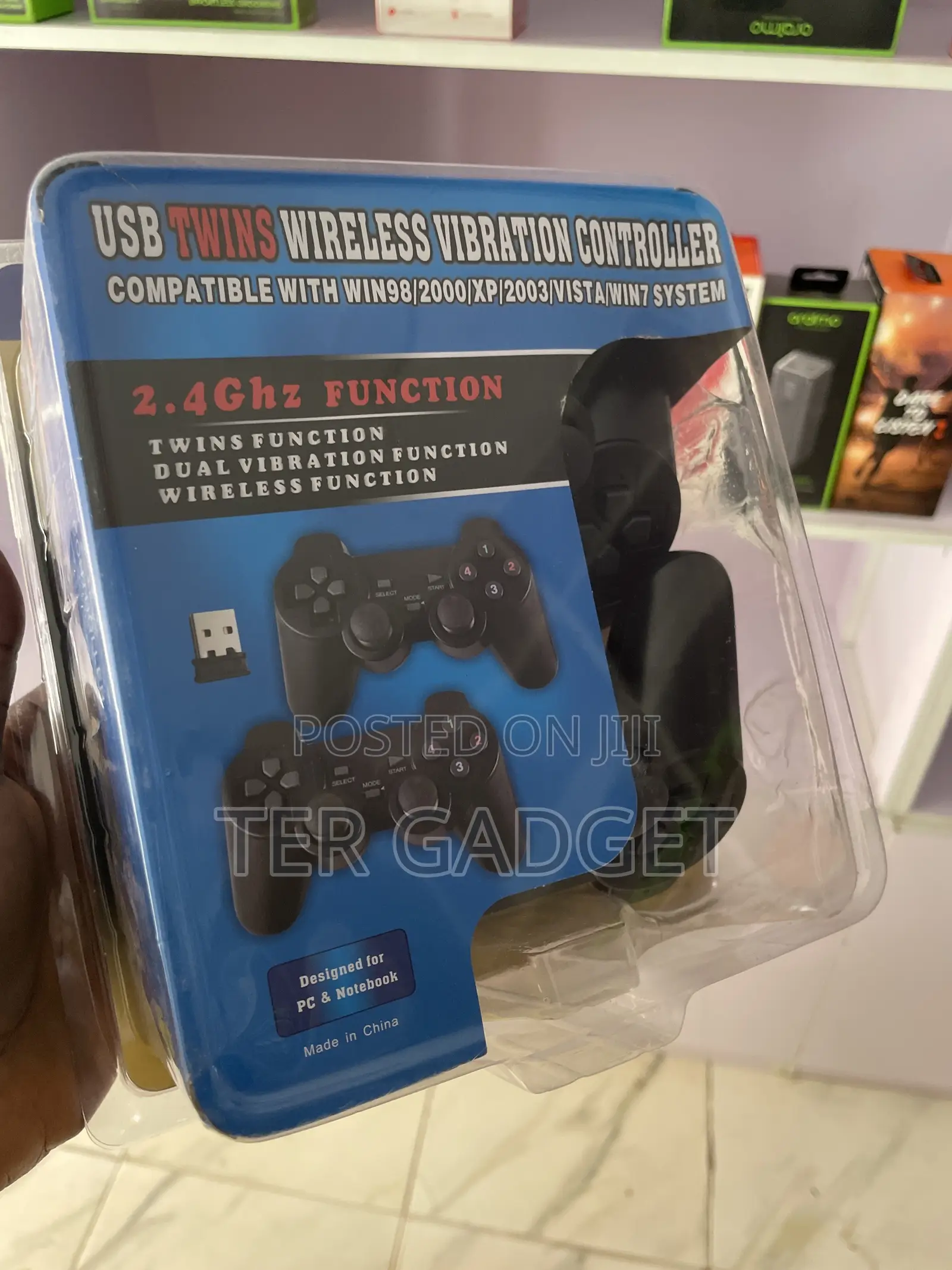 USB Twin Wireless Vibration Controller