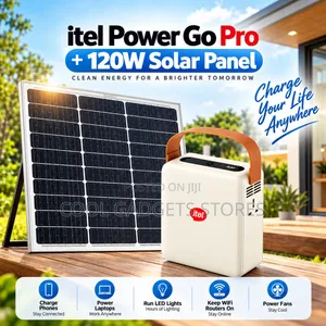 Itel Power Go Pro and 120w Solar Panel