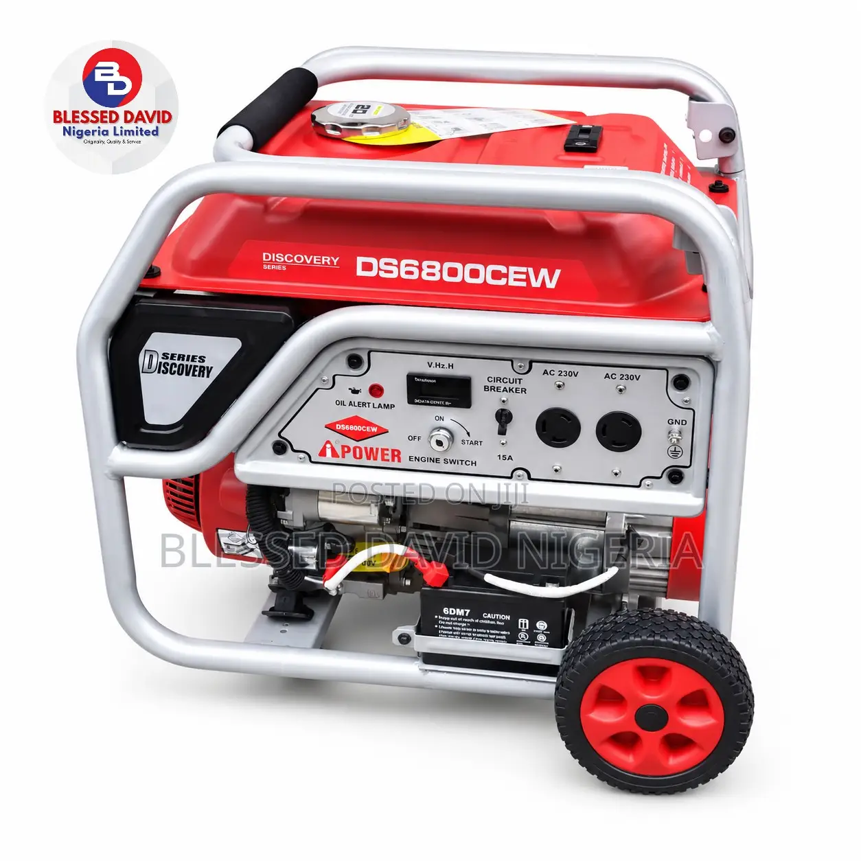 Ipower DS6800CEW 4.0kva Key Start Petrol Generator 100% Copper