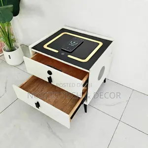 Smart Side Table With Wireless Charging + Speaker
