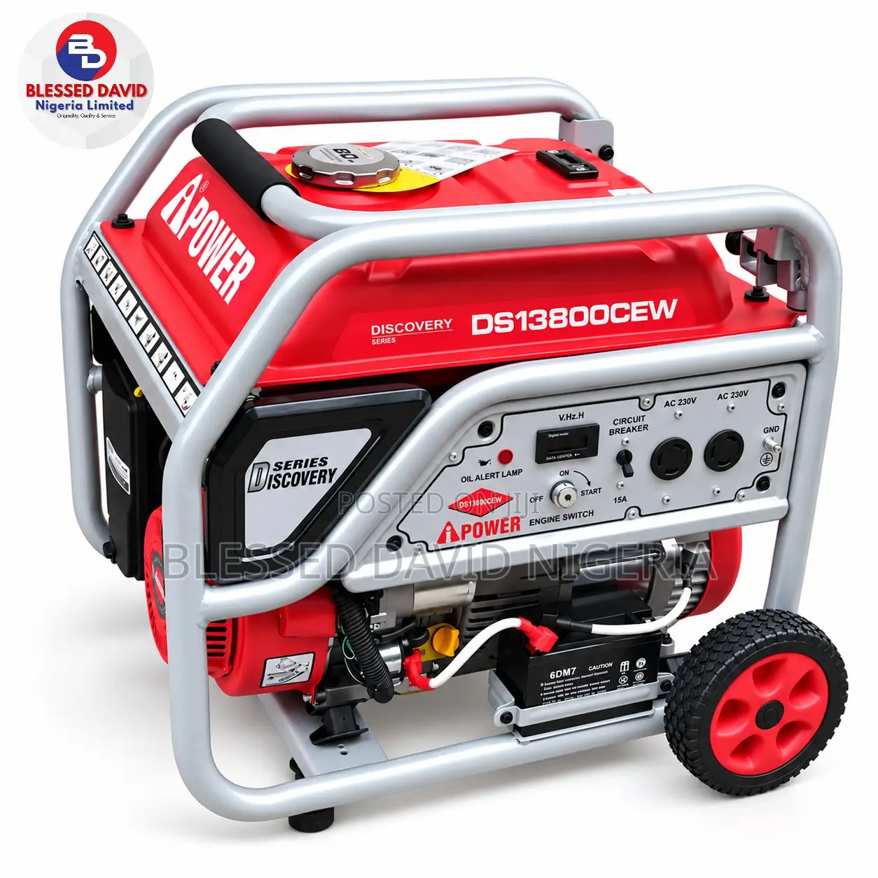 Ipower DS13800CEW 9.4kva Key Start Petrol Generator 100% Copper ...