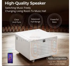 Smart Coffee /Center Table With Fridge