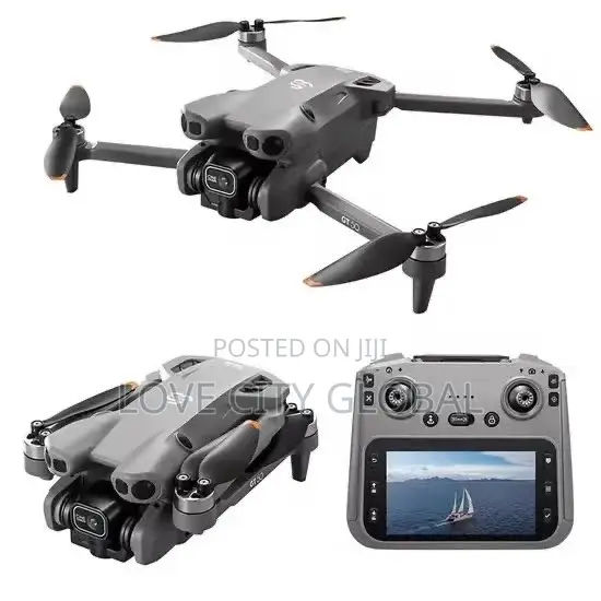 GT50 Drone Dual Camera & 2 Batteries, Remote Controller Display Screen