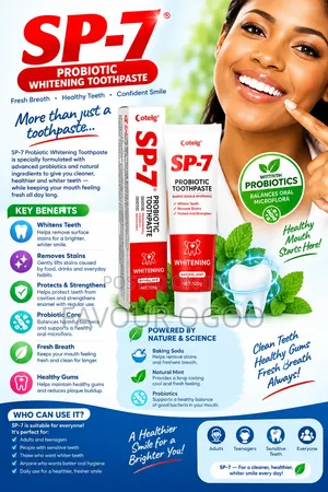 SP7 Upgraded Probiotic Whitening Toothpaste