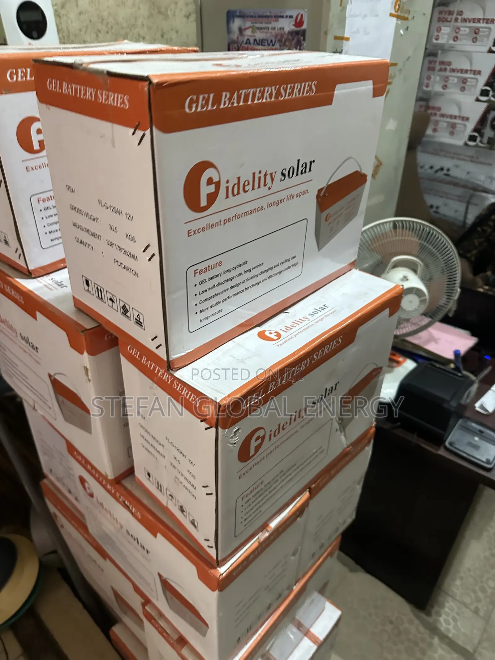 120Ah Fidelity Dry Cell Solar Battery