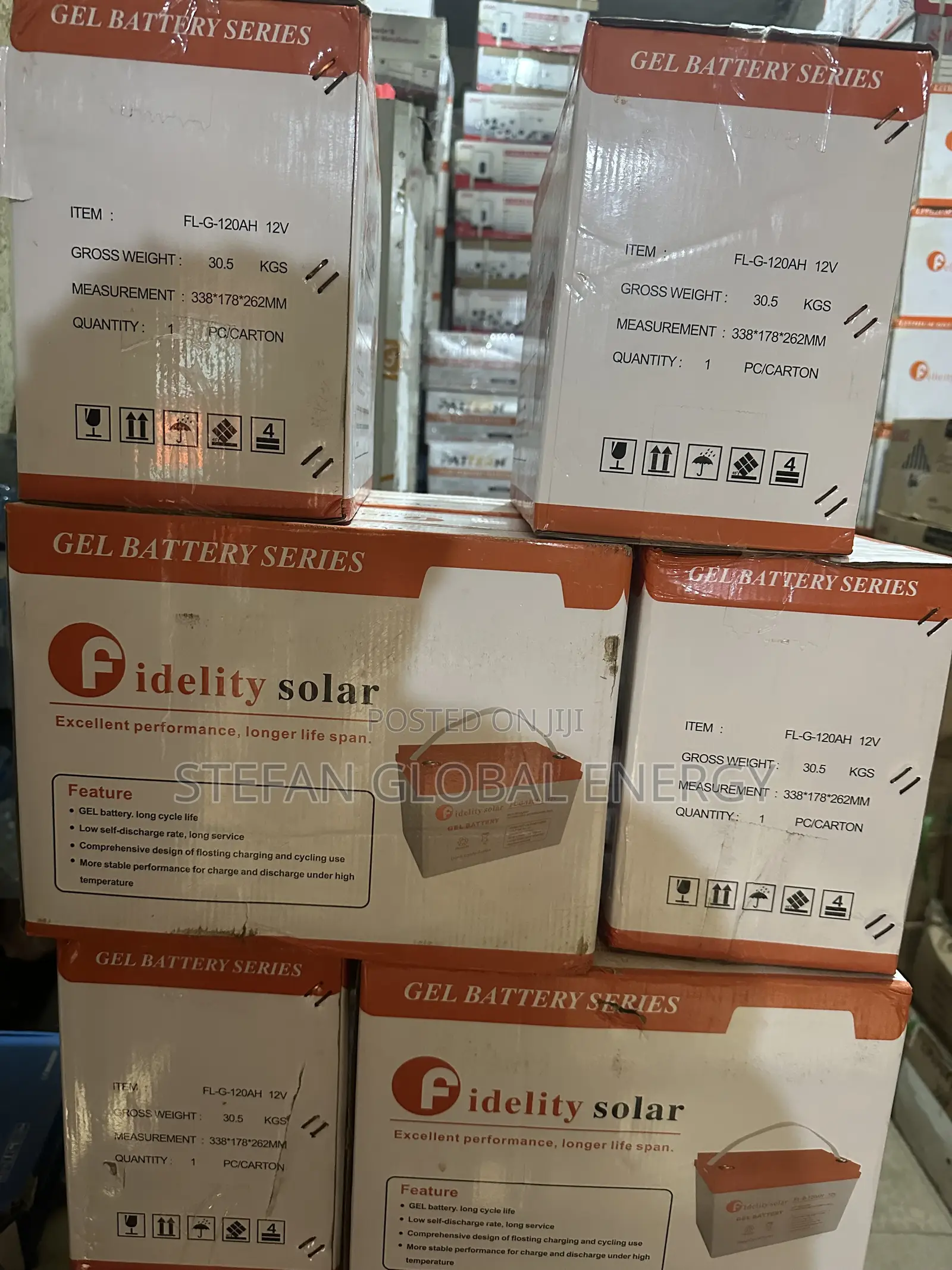 120Ah Fidelity Dry Cell Solar Battery