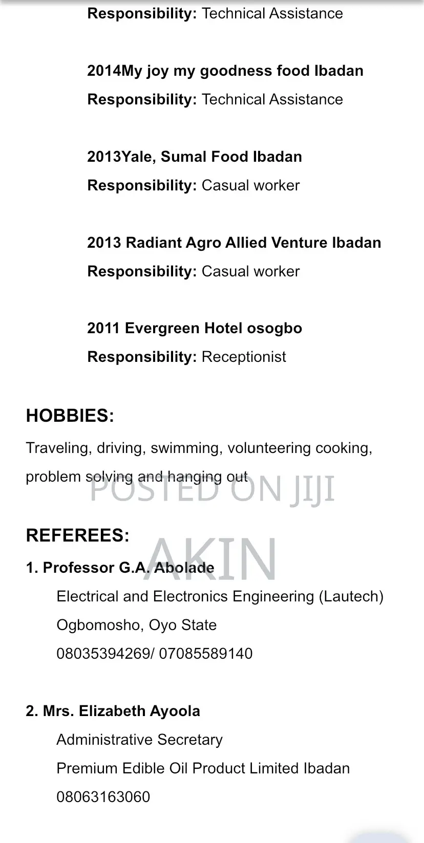 Mr Olaitan Akin