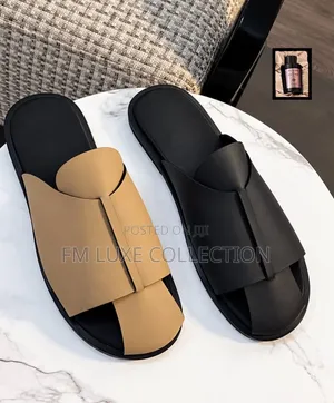 Men T-Strap Slide Slippers