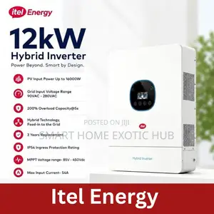 Itel Energy 12KW 16000W PV Input 48V WIFI IPV-12K48U –3 Years Warranty
