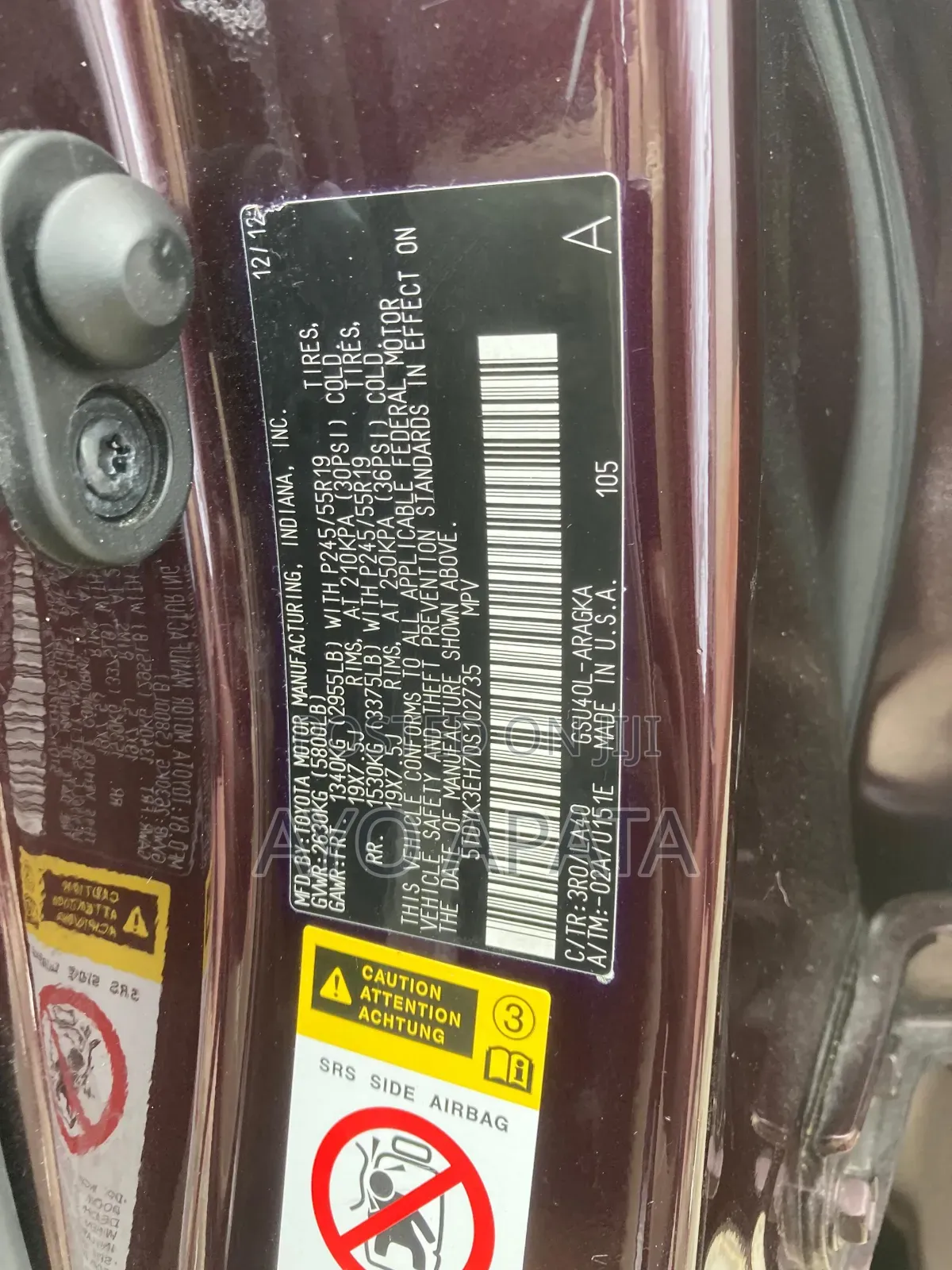 Toyota Highlander 2013 Red