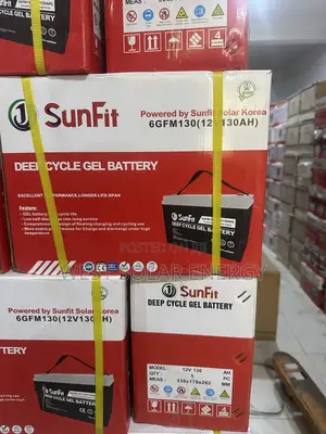 130Ah 12V Sunfit Dry Cell Solar Battery