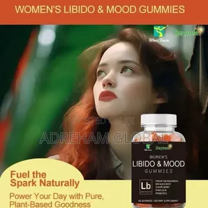 60PC Women’s Libido&Mood Gummies Ashwagandha,red Maca Root,chasteberry