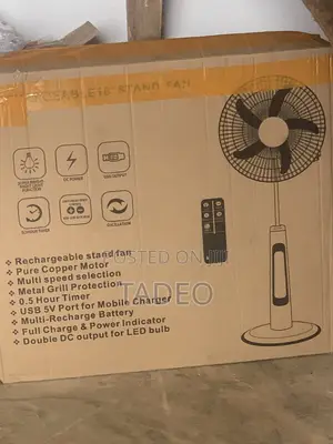 Rechargeable 16 Inch Solar Fan
