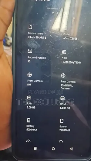 Infinix Smart 8 64 GB White