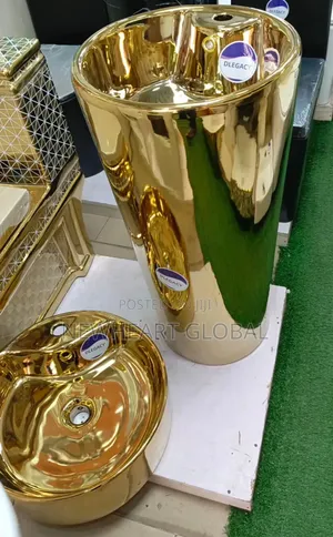Luxury Gold Cone and Canter Top Wash Hand Basin