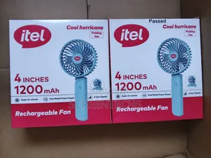 9 Hours Non-Stop Itel USB Type-C Hand Held Portable Rechargeable Fan