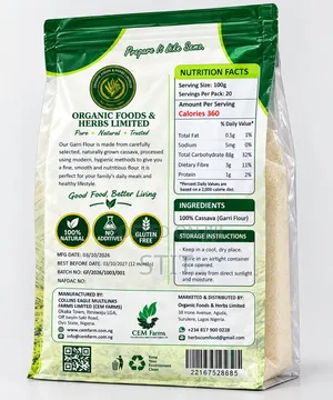 Premium Clean Garri Flour 2.5kg - Stone Free - Party Souvenir