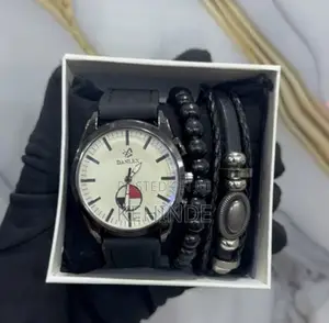 3 in 1 Leather Wristwatch