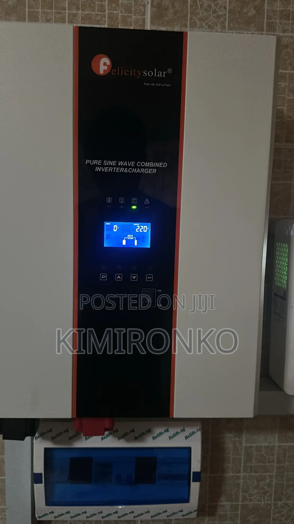 5kva/7.2kw Lithium Battery/60 Amps/Charge Controller and Accessories