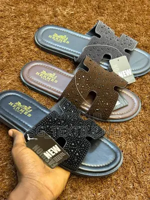 New Arrival Hermes Leather Palm Slippers