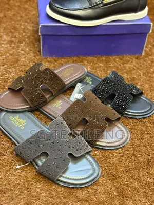 New Arrival Hermes Leather Palm Slippers