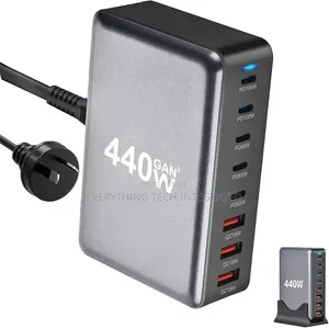 USB C Charger Block 440W 8 Port GaN3 Fast Charging Station