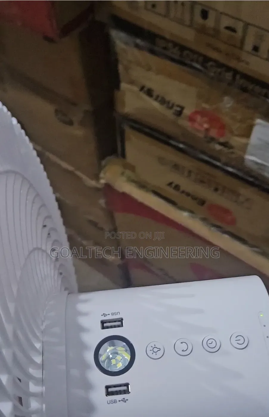Solar Rechargeable Fan