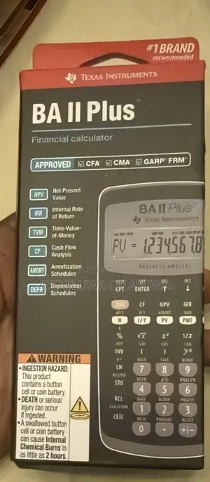 Texas Instrument BA II Plus Financial Calculator
