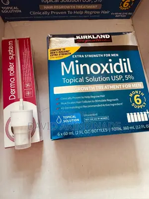 1 Pack Minoxildil + 1 Dermaroller and Spray Cap