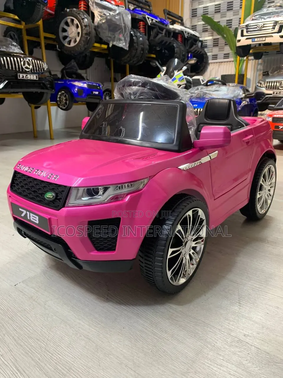 Pink Range Rover Electric Children Car With Bluetooth and Remote