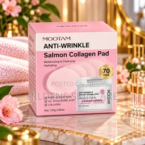 MOOYAM Salmon Collagen Pads 70pcs – Hydrating Facial Toner Pads